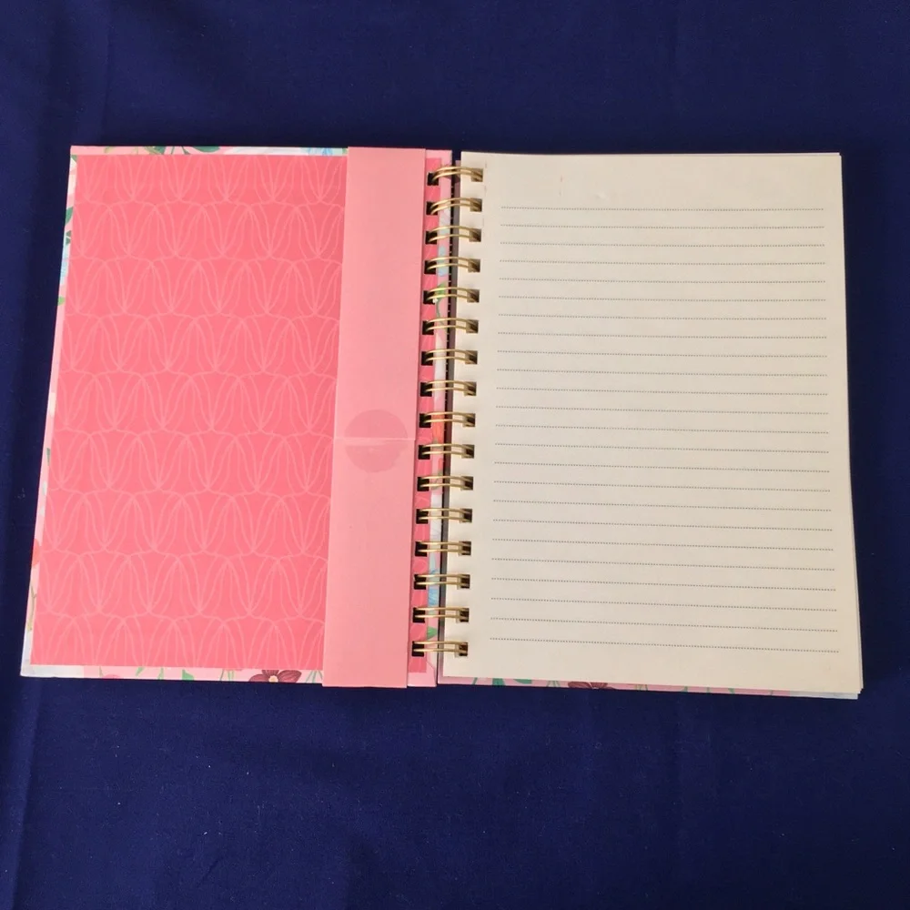Clementine Spiral Notebook ~ Swan and Flowers
